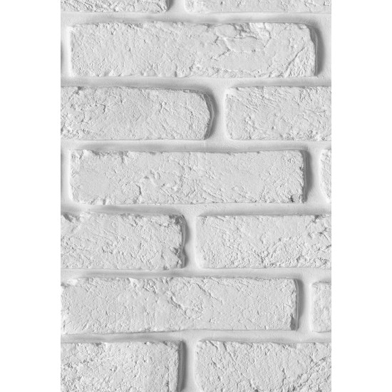 Панель ПВХ Кирпич белый 2700*250*8мм №347